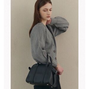 ORO mini Boston Elegant Black Handbag